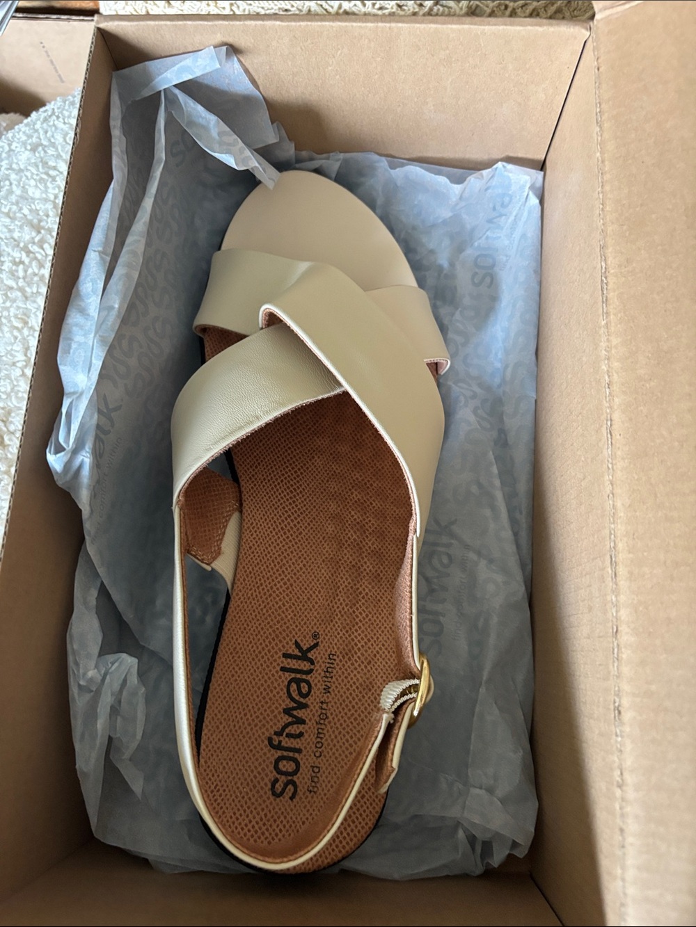 NIB Softwalk Tillman Sling - bone